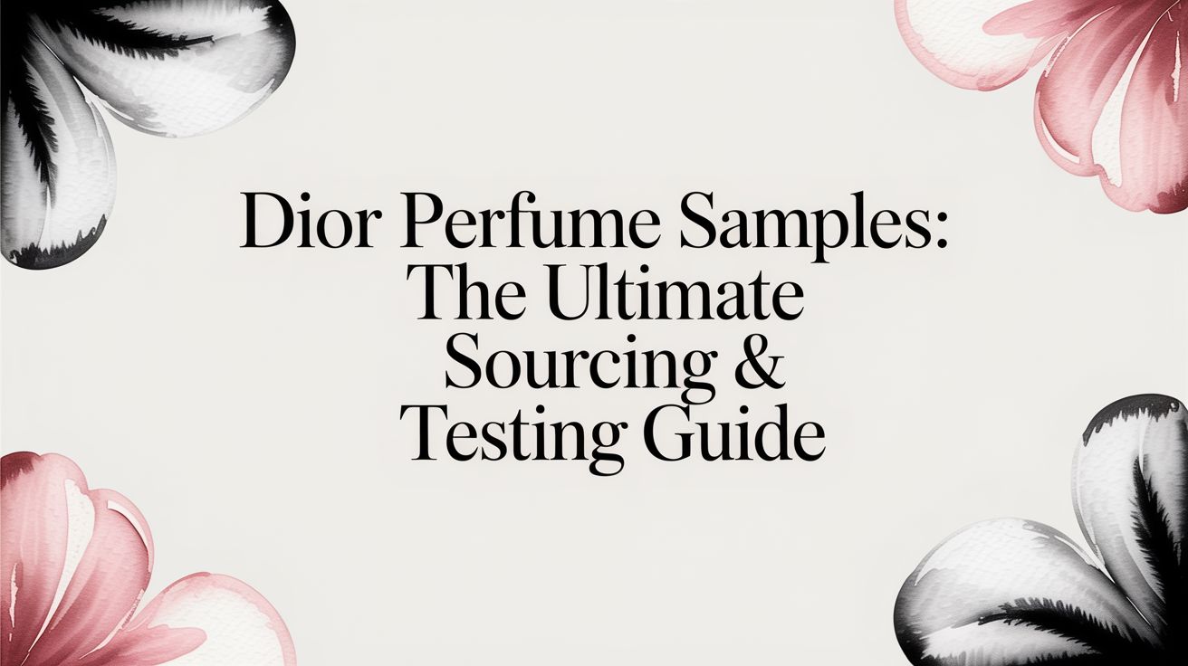 Dior Perfume Samples: The Ultimate Sourcing & Testing Guide - Decant Sample