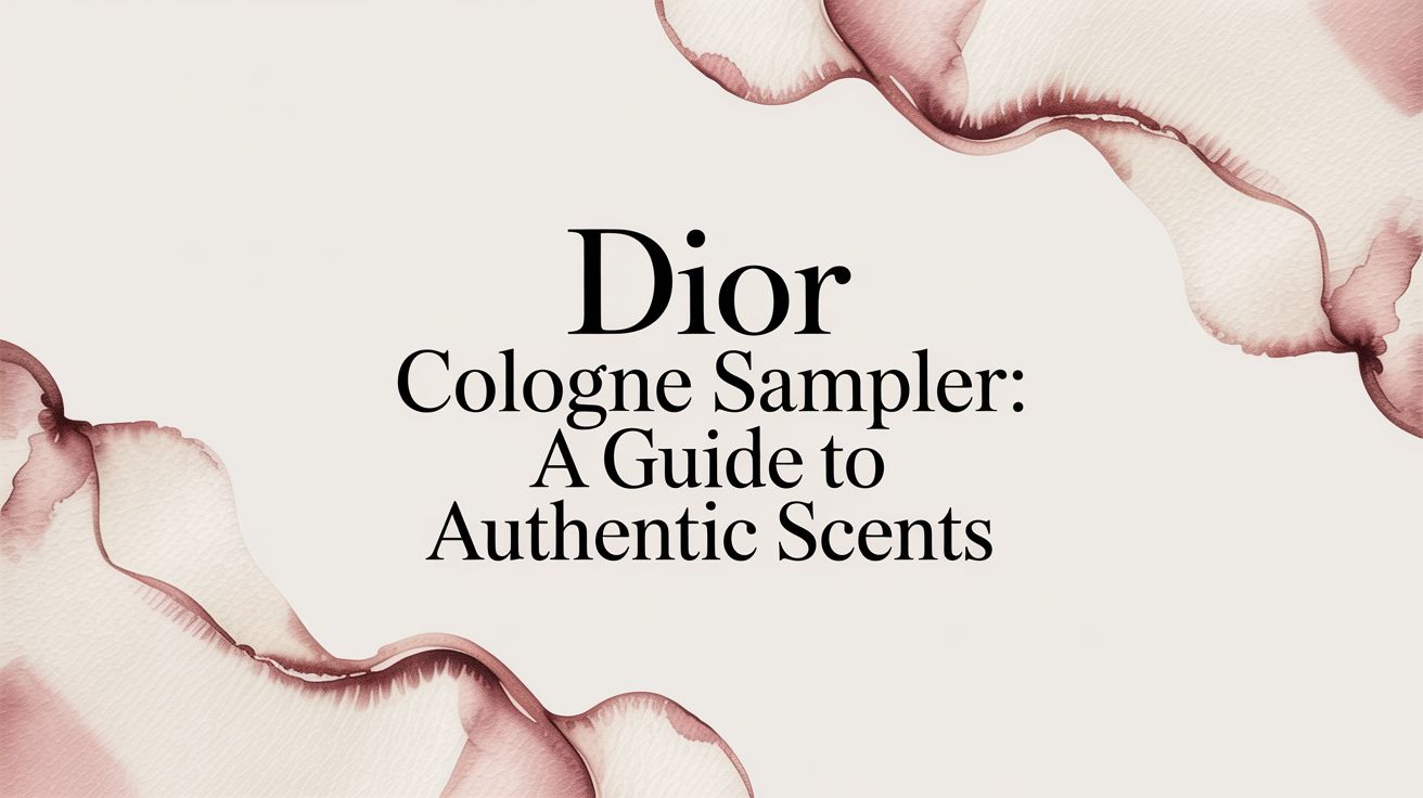 Dior Cologne Sampler: A Guide to Authentic Scents - Decant Sample