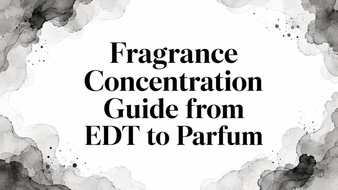 Fragrance Concentration Guide from EDT to Parfum - Decant Sample