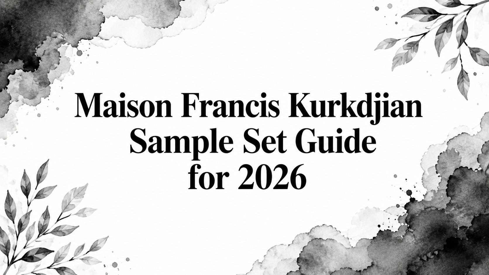 Maison Francis Kurkdjian Sample Set Guide for 2026 - Decant Sample