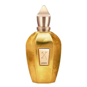 Golden bottle of Accento Overdose Xerjoff fragrance for women and men.