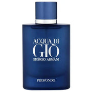 Acqua di Giò Profondo fragrance sample for men by Giorgio Armani - blue bottle.