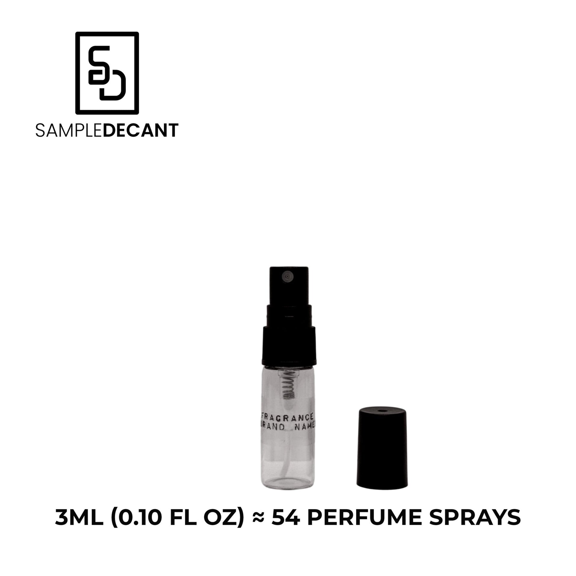 Armani Code Absolu fragrance sample for men in a spray bottle, 3ml size.
