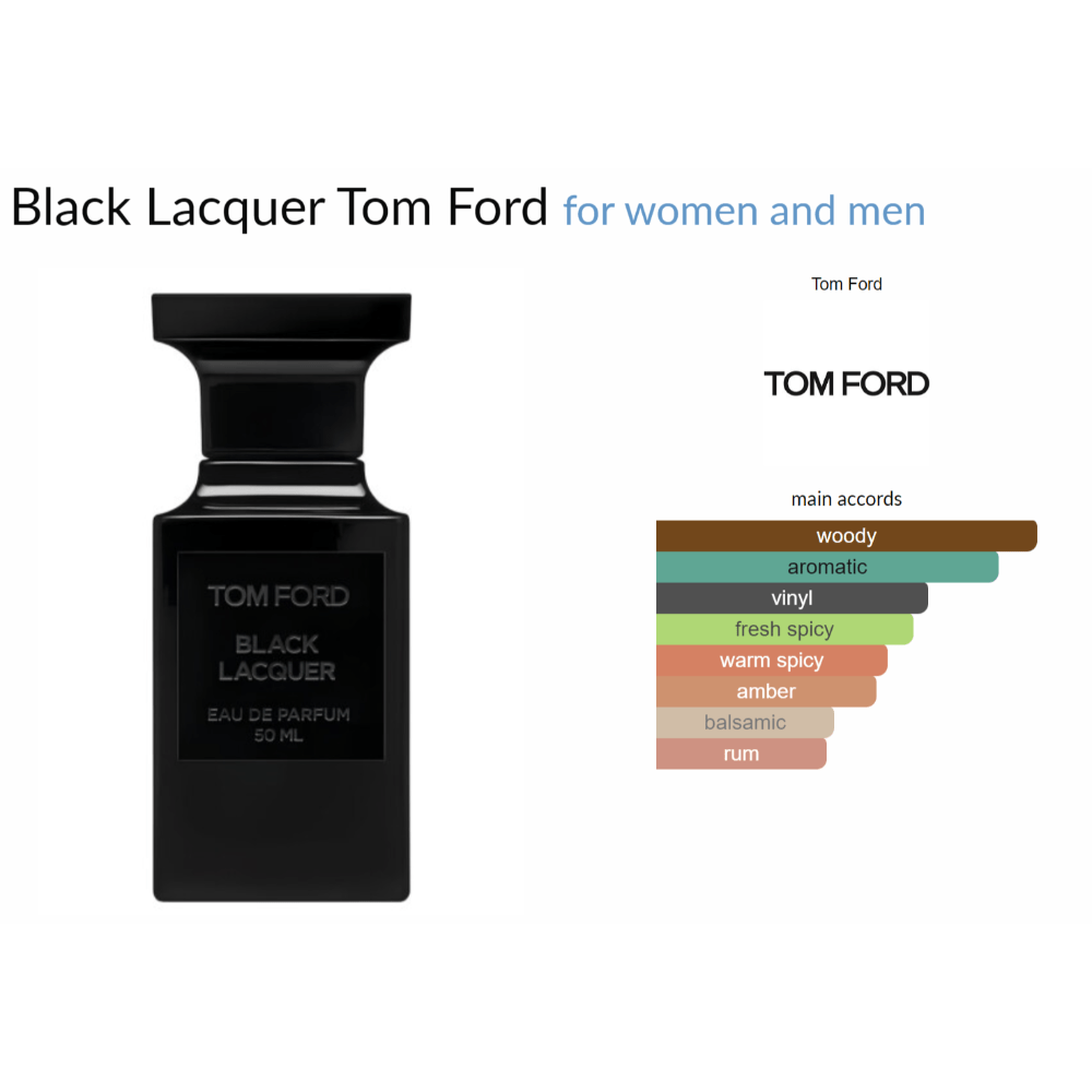 Black Lacquer Tom Ford for women and men Decant Samples - Decant Sample
