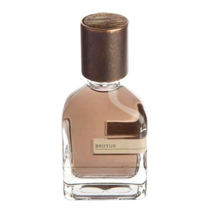 Brutus Orto Parisi fragrance sample bottle for women and men on a white background.