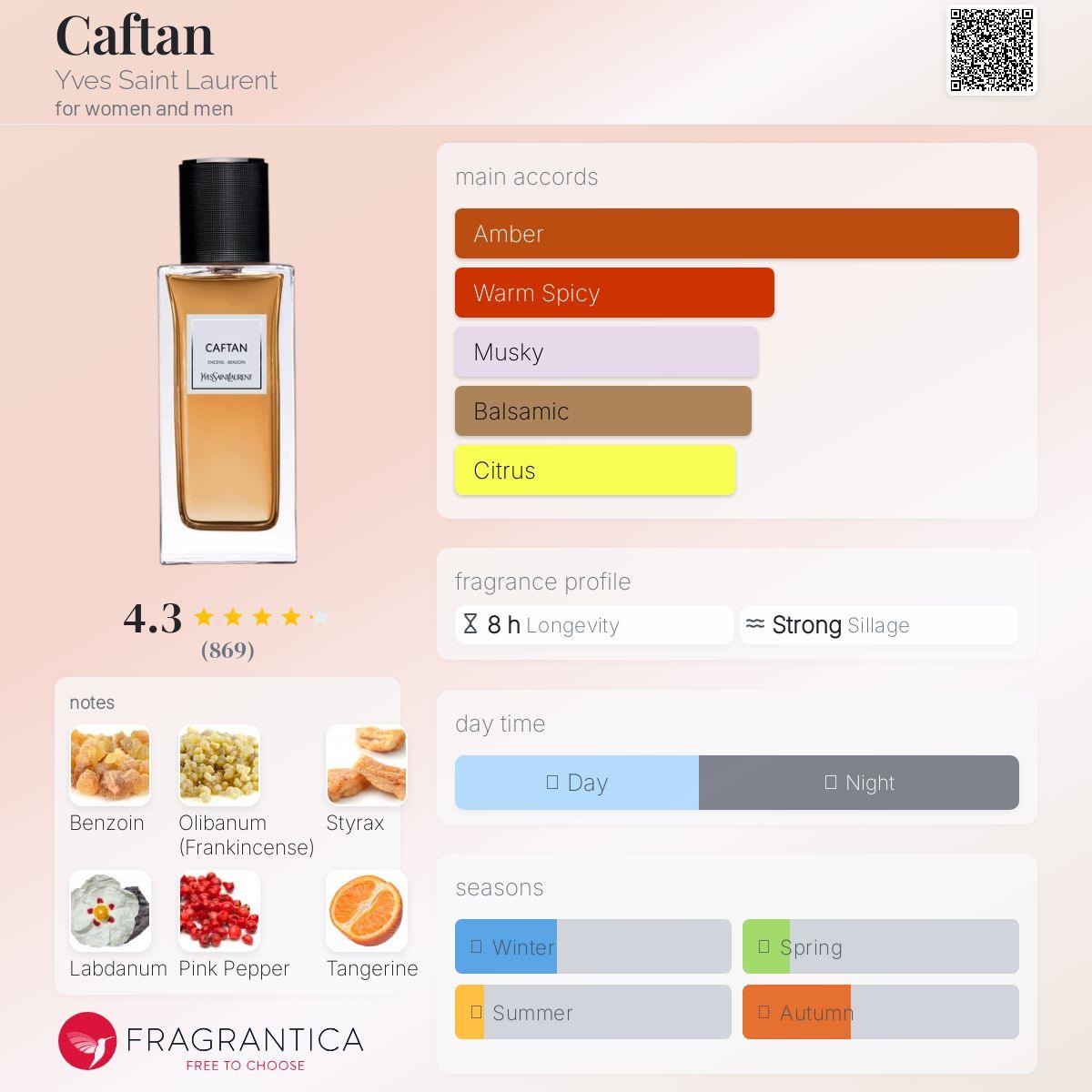 Caftan Yves Saint Laurent Unisex Decant Fragrance Samples - Decant Sample