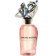 Dancing Blossom Louis Vuitton unisex fragrance bottle with sculpted cap.