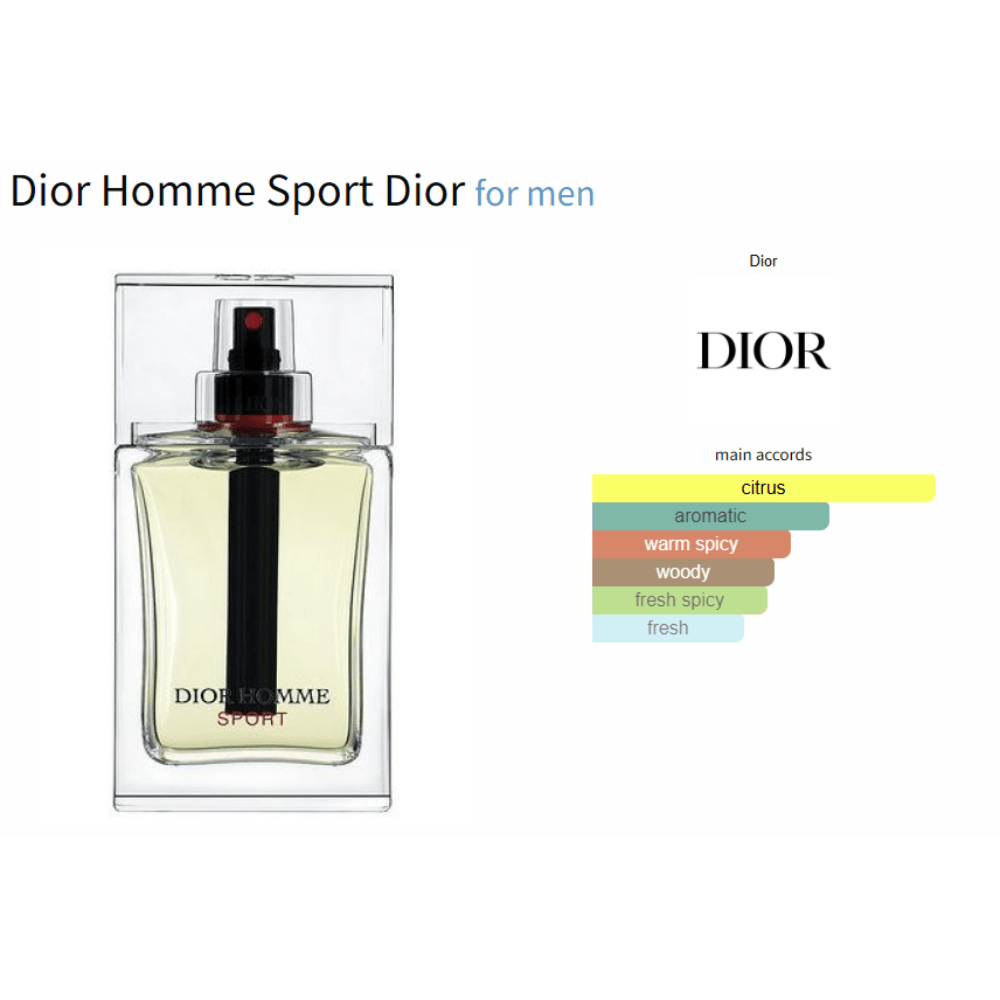Dior Homme Sport Dior for men - Decant Sample