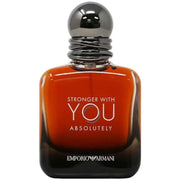 Emporio Armani Stronger With You Absolutely fragrance bottle for men.