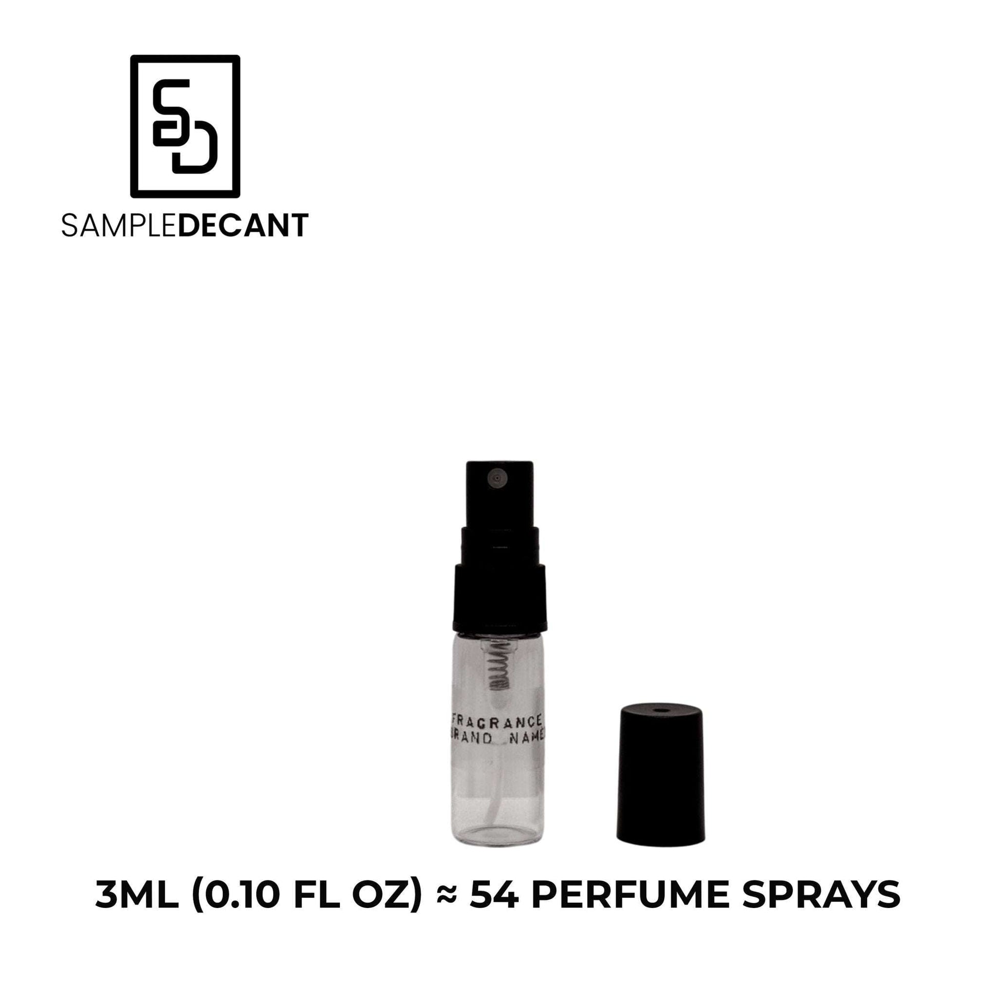 Erolfa Creed for men decant fragrance sample vial with cap, 3ml size, approximately 54 sprays.