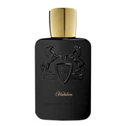 Habdan Parfums de Marly fragrance bottle with gold cap for men and women.
