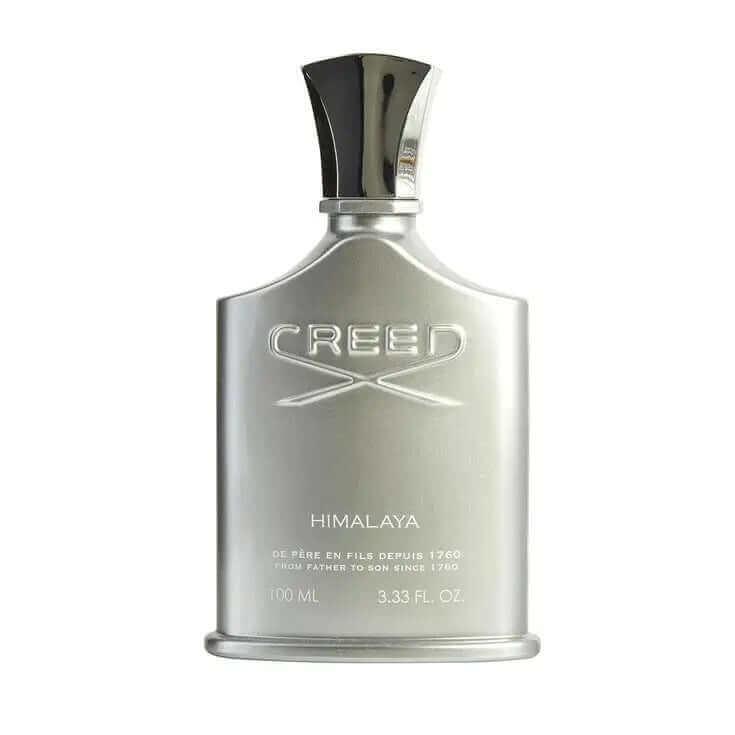 Himalaya Creed fragrance bottle for men, featuring an amber woody scent with bergamot, sandalwood, and musk notes.