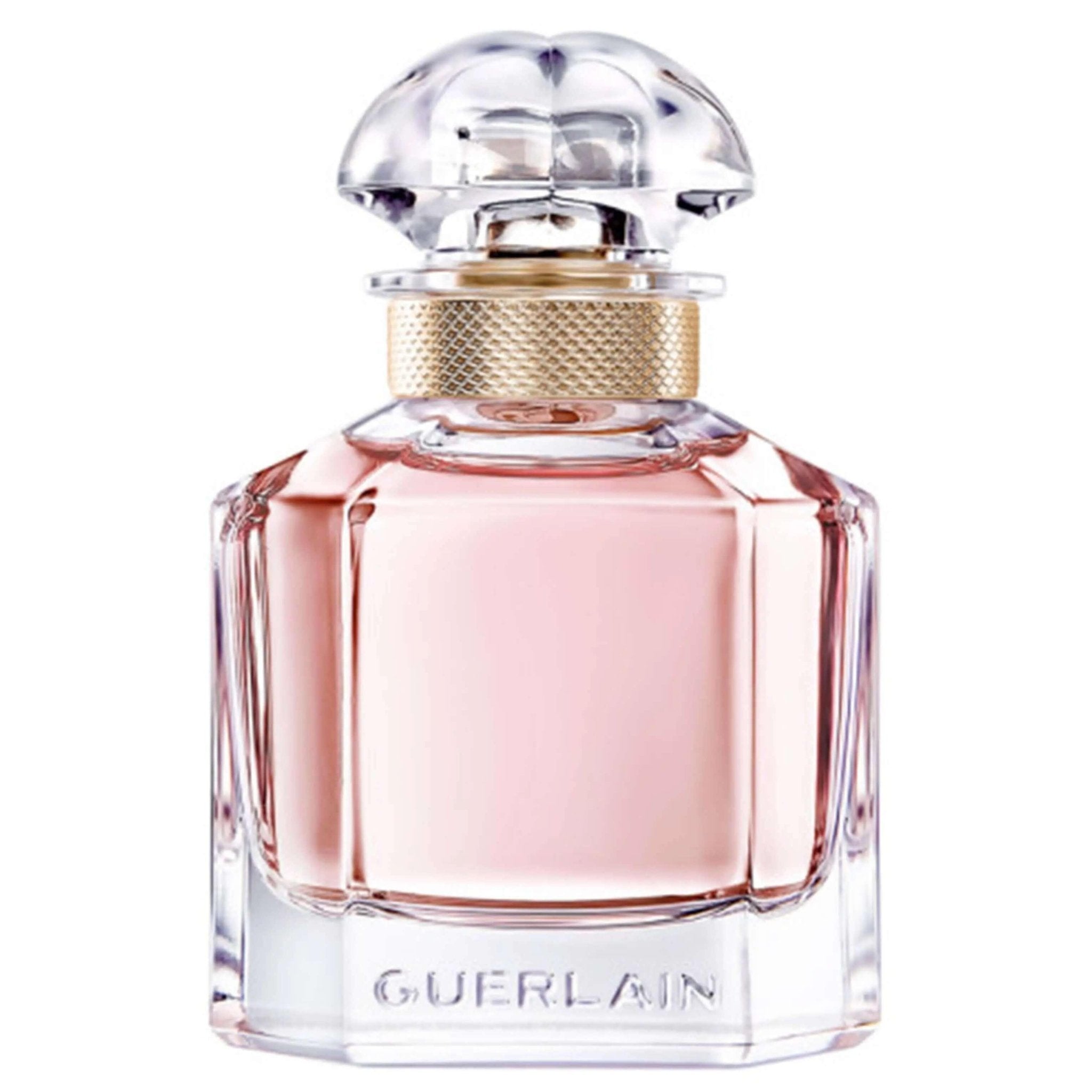 Mon Guerlain fragrance bottle for women with a clear and elegant design.