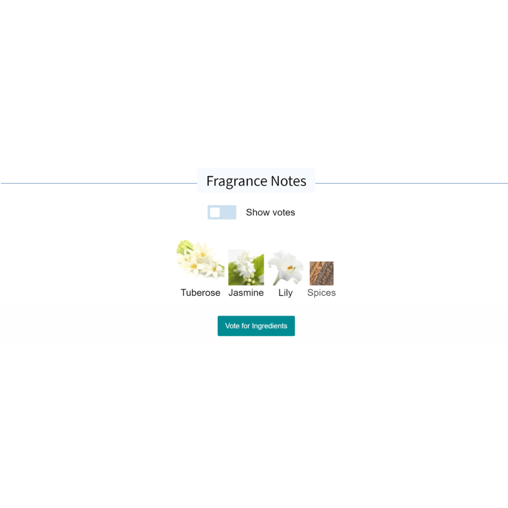 Fragrance notes for Narcotic Venus Nasomatto: tuberose, jasmine, lily, spices.