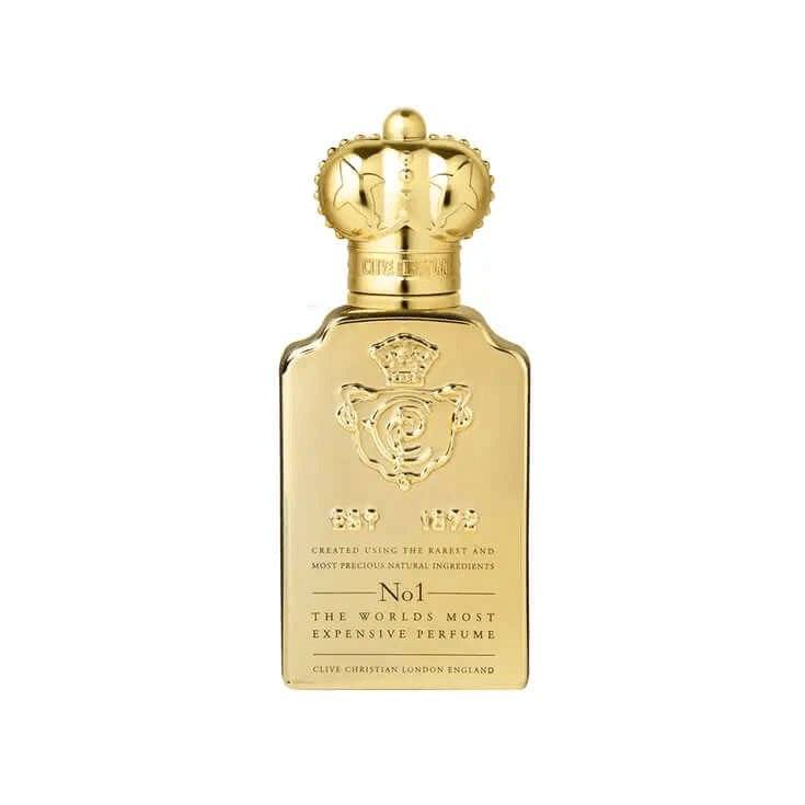 Clive Christian No. 1 men's fragrance decant, amber woody scent with cardamom, sandalwood, and amber notes.