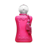 Oriana Parfums de Marly pink bottle with tassel, floral fruity gourmand fragrance for women.
