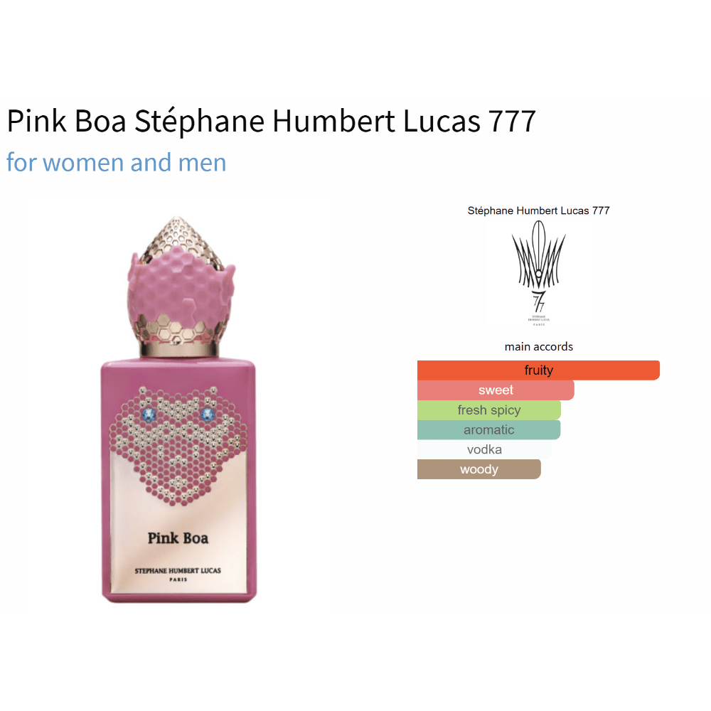 Pink Boa Stéphane Humbert Lucas 777 for women and men - Decant Sample