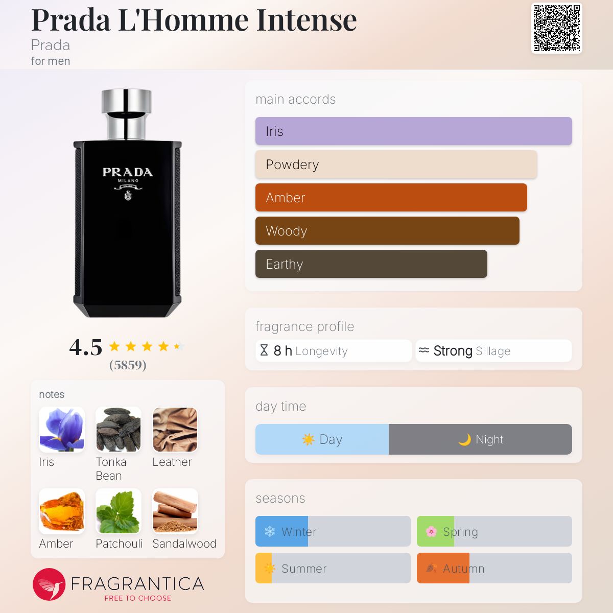 Prada L'Homme Intense Prada Men's Decant Samples - Decant Sample