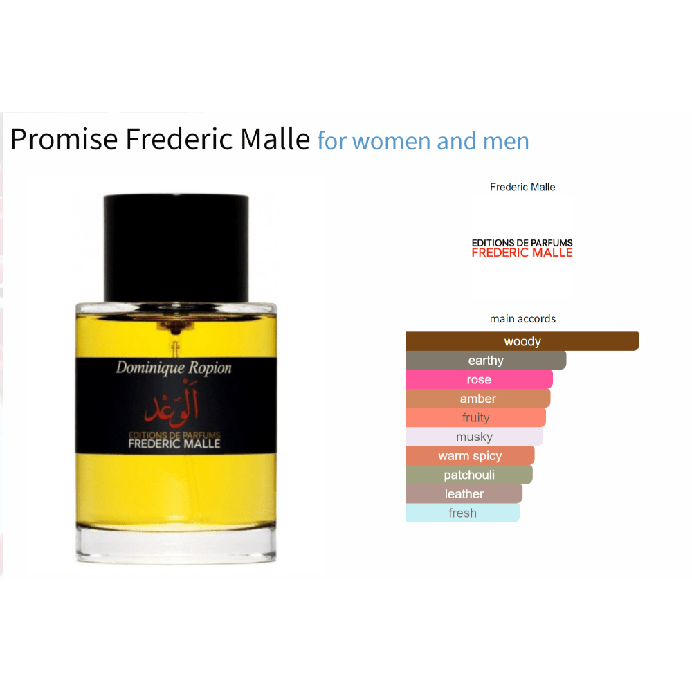 Promise Frederic Malle fragrance sample for women and men with amber floral notes.