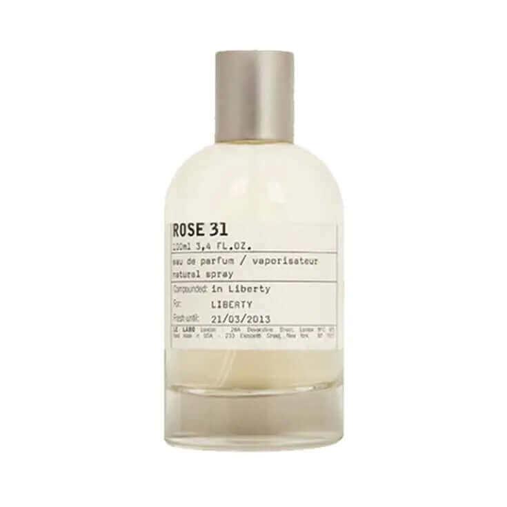 Rose 31 fragrance decant sample bottle with elegant design for women and men.