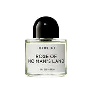Byredo Rose Of No Man's Land fragrance bottle with black cap, unisex scent.