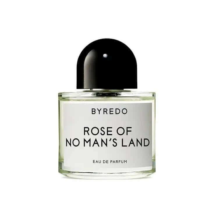 Byredo Rose Of No Man's Land fragrance bottle with black cap, unisex scent.