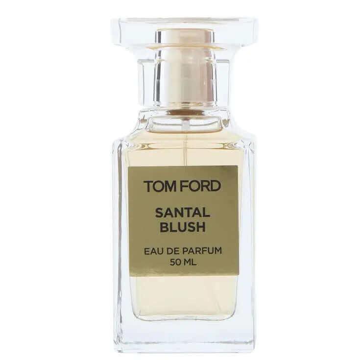 Santal Blush Tom Ford decant bottle for women, amber woody fragrance sample.
