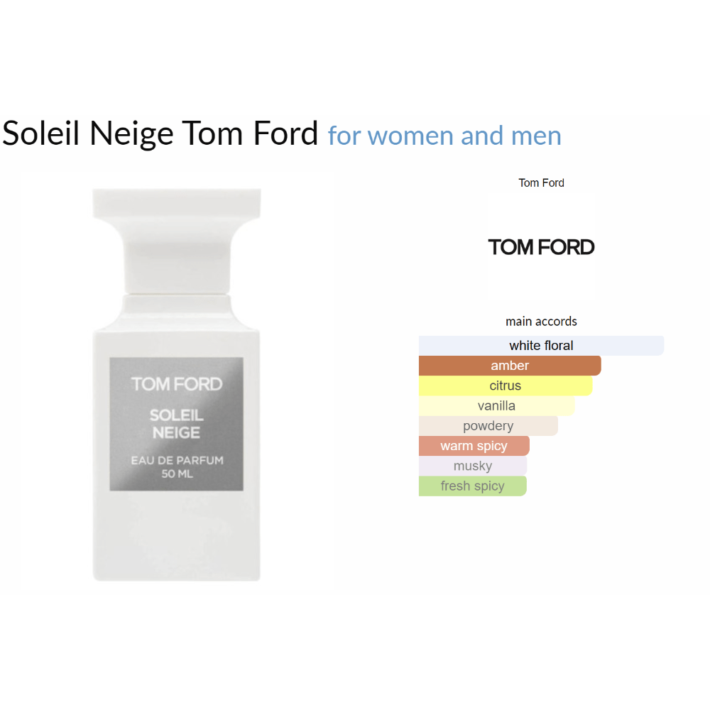 Soleil Neige Tom Ford for women and men Decant Samples - Decant Sample