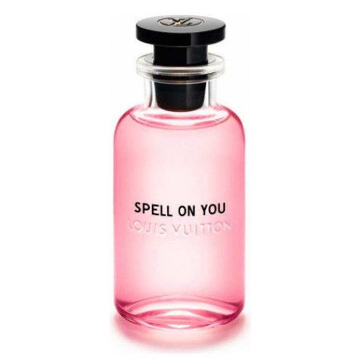 Spell On You Louis Vuitton fragrance bottle with pink floral scent for women.