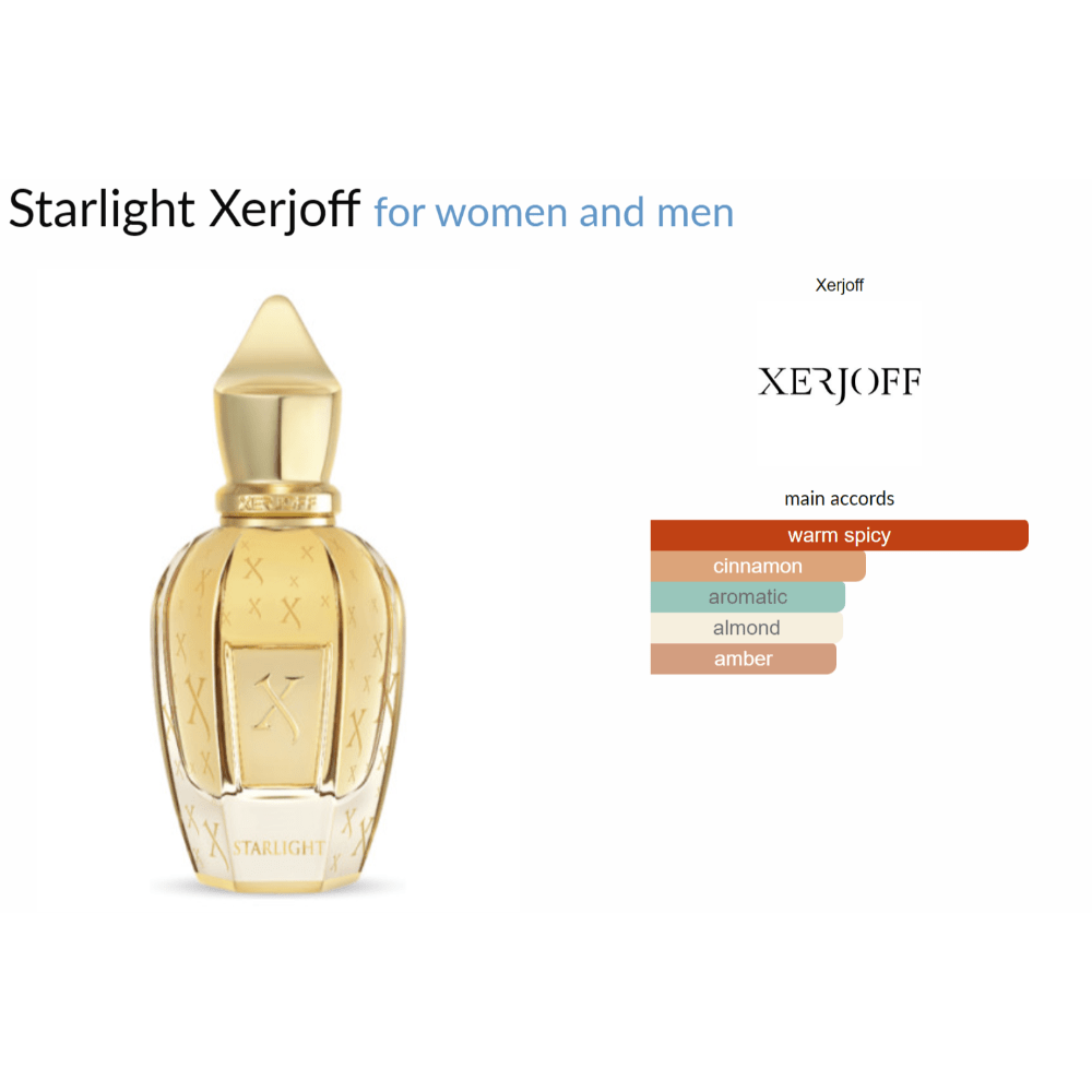 Starlight Xerjoff for women and men - Decant Sample