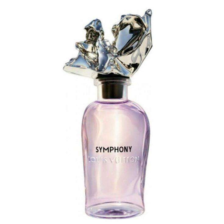 Symphony Louis Vuitton decant fragrance sample bottle with elegant design.