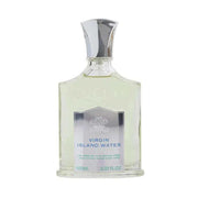 Virgin Island Water Creed unisex fragrance sample bottle, featuring citrus and tropical ingredients.